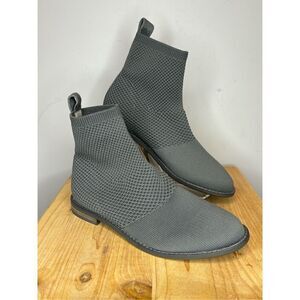Eileen Fisher Women's Jude Stretch‎ Knit Ankle Bootie Graphite Size 6.5